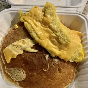 Food poorly prepared and presented.