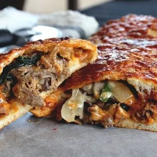 Steak Stromboli with Marinada sause