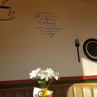 Inside the restaurant