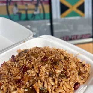 Rice and Peas w/oxtail gravy