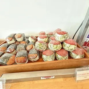 Spam &amp; sausage musubis