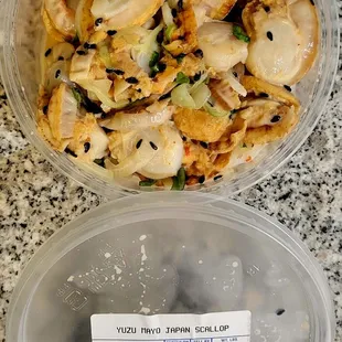Yuzu Mayo Japan Scallops 0.52oz Container Exposed $12.47 (11/01/24). @ParadisePokeHI #HawaiiKai @HawaiiKaiTowneCenter #Hawaii #Poke