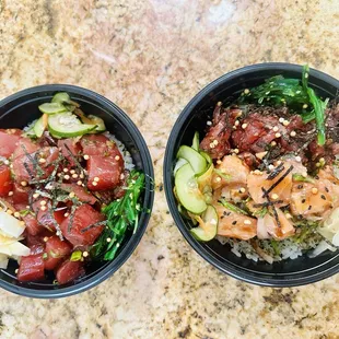 Ginger &amp; Garlic Ahi and Spicy Hawaiian &amp; Truffle Salmon