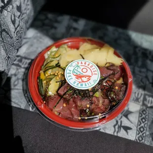 Ahi limu poke bowl
