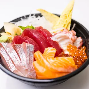 sushi, sashimi, sushi and sashimi, food