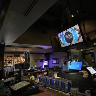Bar and karaoke stage