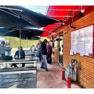 Front Patio @ Paradise Pup S River Rd, Des Plaines, IL Burgers Hotdogs ItalianBeef PolishSausage Chicken Fish Sandwiches Shakes etc. Cool!