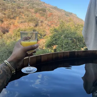 Hot tub with a view