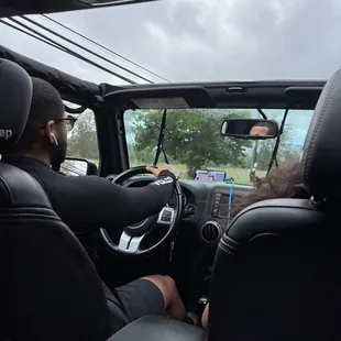 Rented Jeep, my son enjoyed!