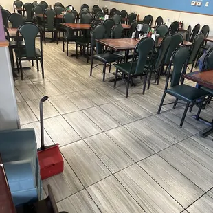 Instead after walking in.....