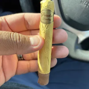 Chocolate cigar bar. Delicious