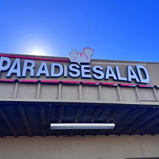 the front of the restaurant
