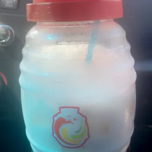 Bananas &amp; Cream in a collectible agua jug.