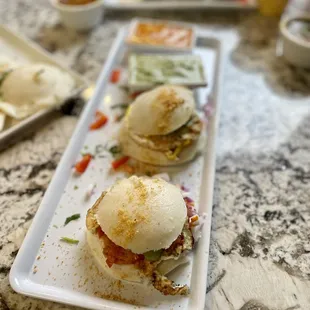 Idli egg sandwich - new fusion brunch item!