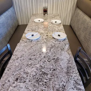 Beautiful clean  bench seating