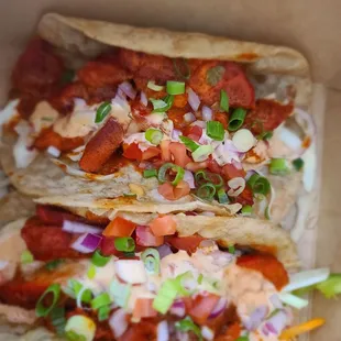 Tandoori butter chicken Kati tacos