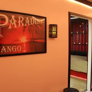 Paradise Tango&apos;s check in area.