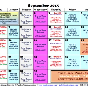 September 2015 Calendar