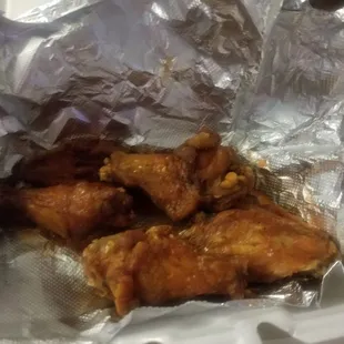 Wings from paradise cafe across the street