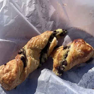 Chocolate cheese croissant
