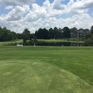 One of the water holes. The island is a tough hole.