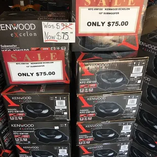 Kenwood 10"Sub 300Watts RMS  Only $75.00