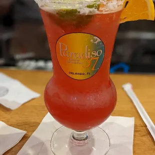 Blood orange margarita