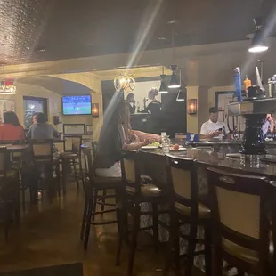 bar in front