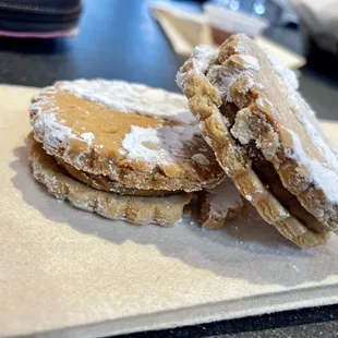 a close up of a pastry