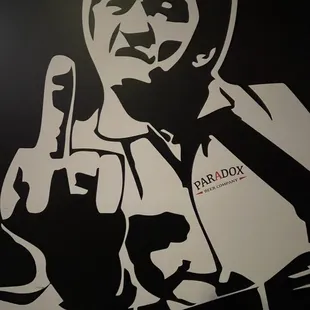 Art on the wall.