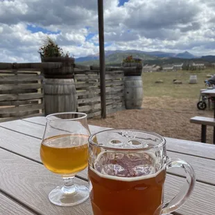 Cash 4 Gold (left) Pumpkin Ale (right)