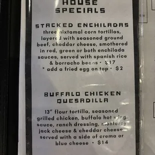 Food specials