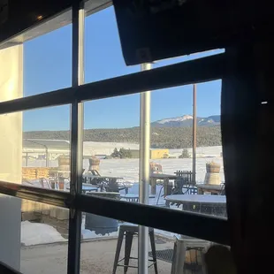 Part of the outdoor seating area