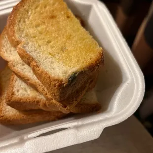 Moldy stale Toast or "breakfast bread"