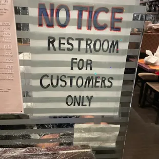 Their sign basically addressed to us delivery drivers