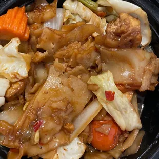 Drunken Noodle- noodles were gummy and stuck together