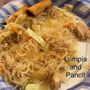 Lumpia and pancit