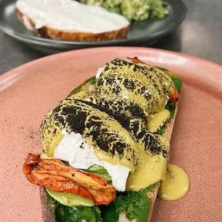 Eggs Benedict On Toast (veg)