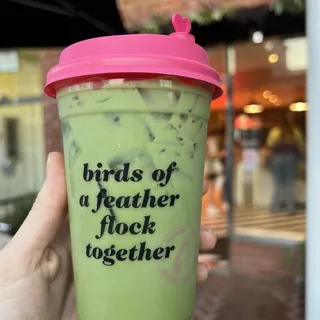 Iced Matcha Latte with a Twist