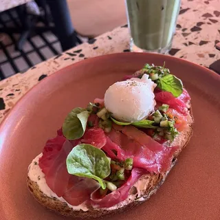 Lavender Matcha Latte