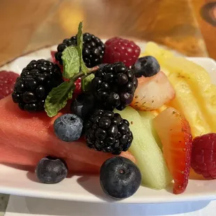 Plate of fruit