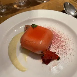 Strawberry Mousse at Parallel 37 at The Ritz-Carlton in San Francisco.
