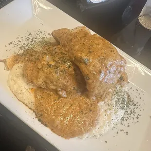 Catfish and grits