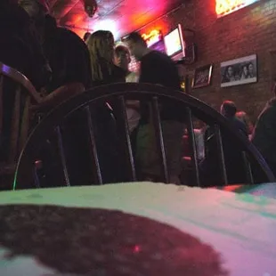 a group of people sitting at a table
