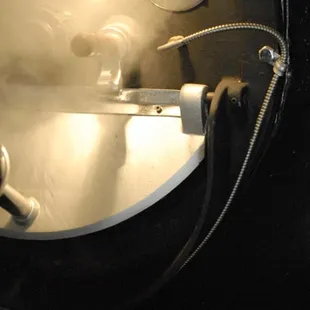steam coming out of a coffee machine