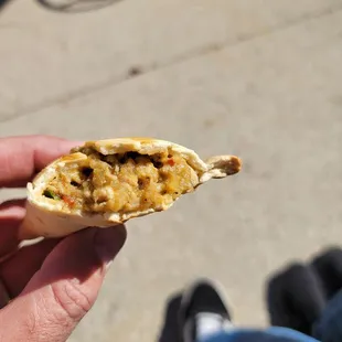 Chicken empanada, so much filling!!!