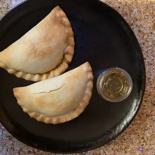 Malbec Beef Empanada and Chicken Chipotle Empanada with Chipotle Chimichurri