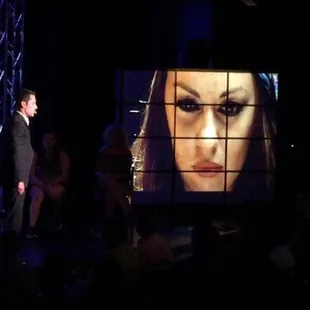 The psychic brings her intringing power in the showroom.