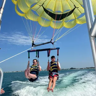 Smooth take off... even someone who has a boot ( after surgery) was able to fly!