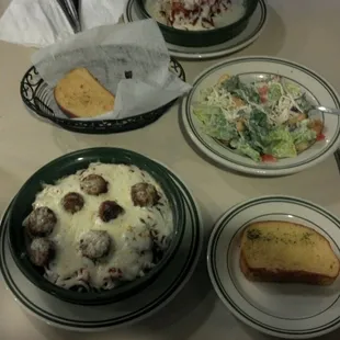 plates of food on a table